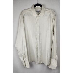 Ted Baker Shirt Mens XL floral diamond pattern formal wedding classic corporate